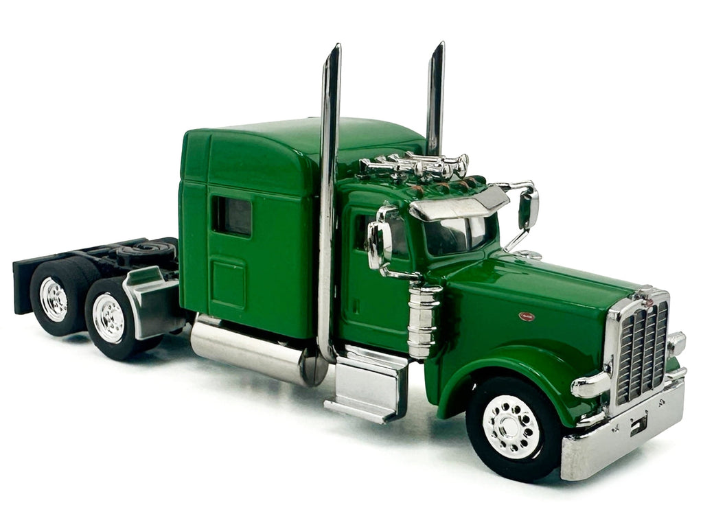Kenworth W900L Truck Tractor with Sleeper Cab Green  1/87 (HO) Scale Plastic Model Car by HO Logistics