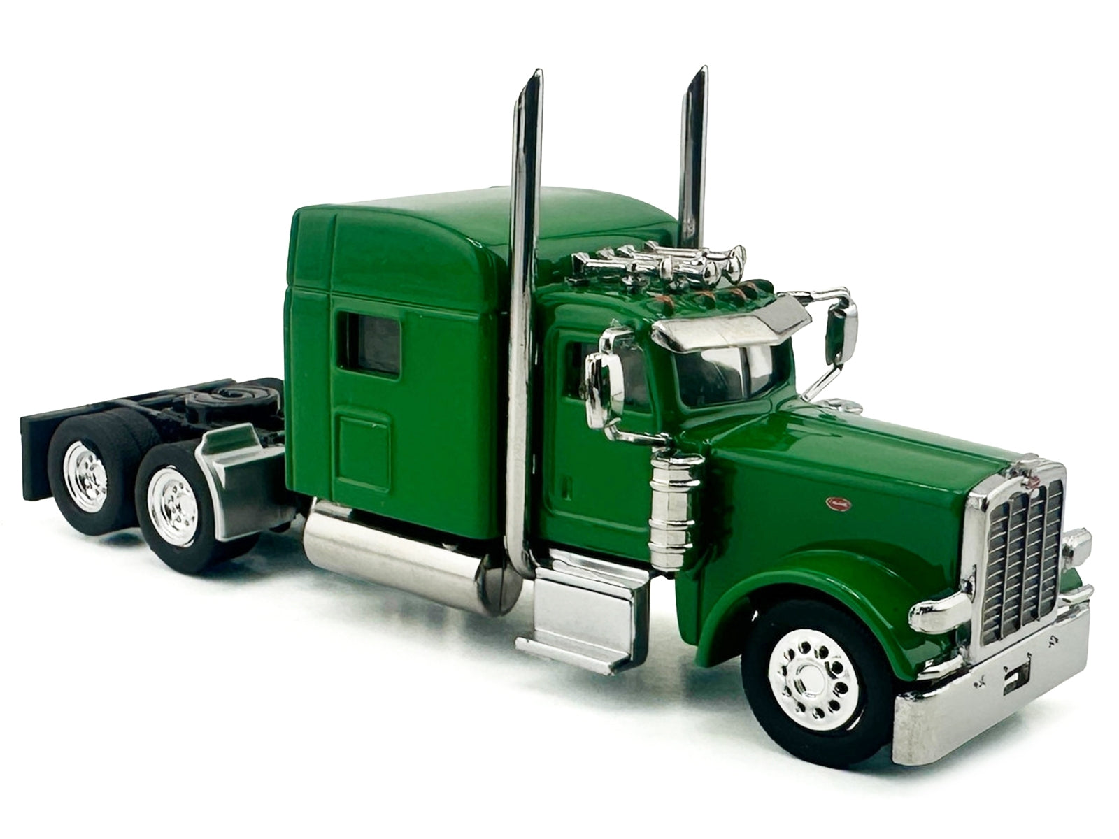 Kenworth W900L Truck Tractor with Sleeper Cab Green  1/87 (HO) Scale Plastic Model Car by HO Logistics