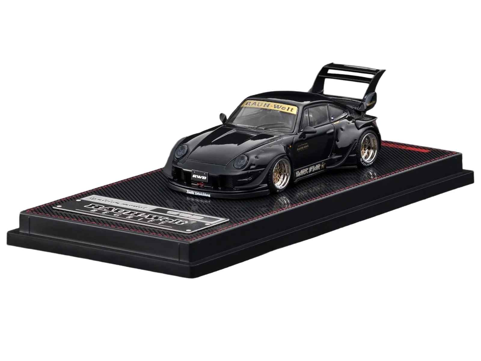 RWB 993 "Dark Star" Black 1/64 Diecast Model Car by Ignition Model