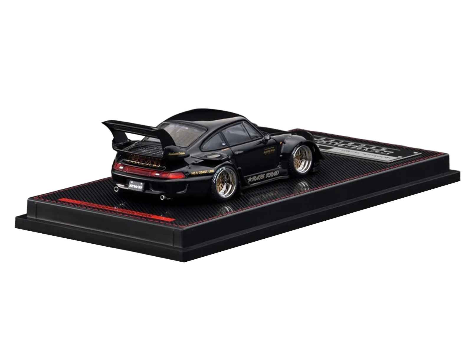 RWB 993 "Dark Star" Black 1/64 Diecast Model Car by Ignition Model