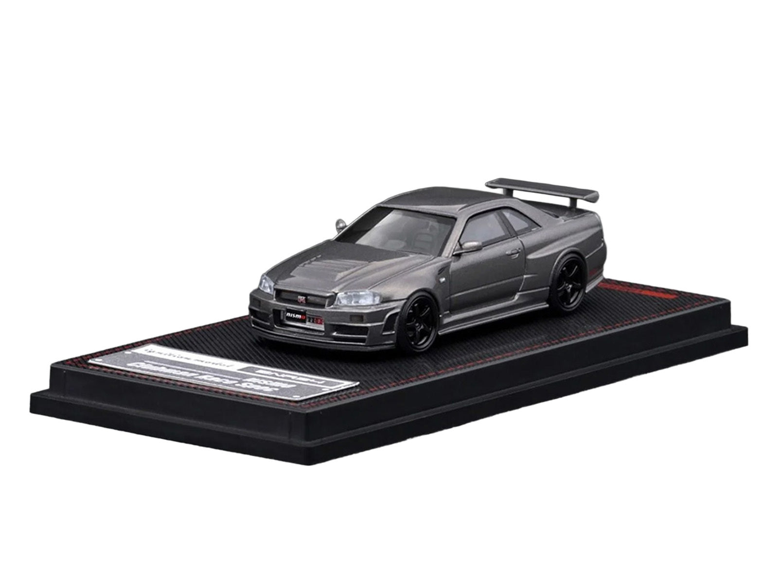 Nissan Skyline GT-R (BNR34) Nismo CRS RHD (Right Hand Drive) Gray Metallic 1/64 Diecast Model Car by Ignition Model