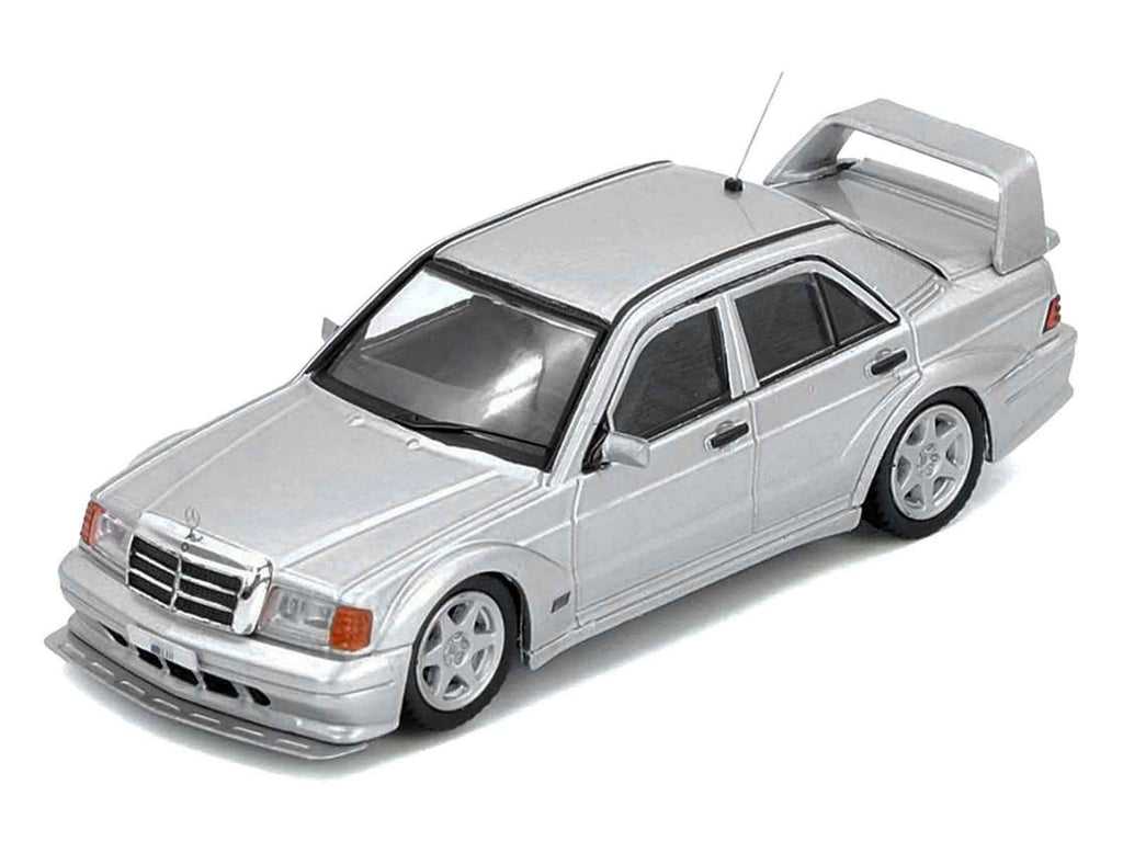 Mercedes-Benz 190E 2.5-16 Evolution II Silver Metallic 1/64 Diecast Model Car by Inno Models