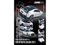 Nissan GT-R (R35) "Top Secret" RHD (Right Hand Drive) White with Black Top "Tokyo Auto Salon 2021" 1/64 Diecast Model Car by Inno Models