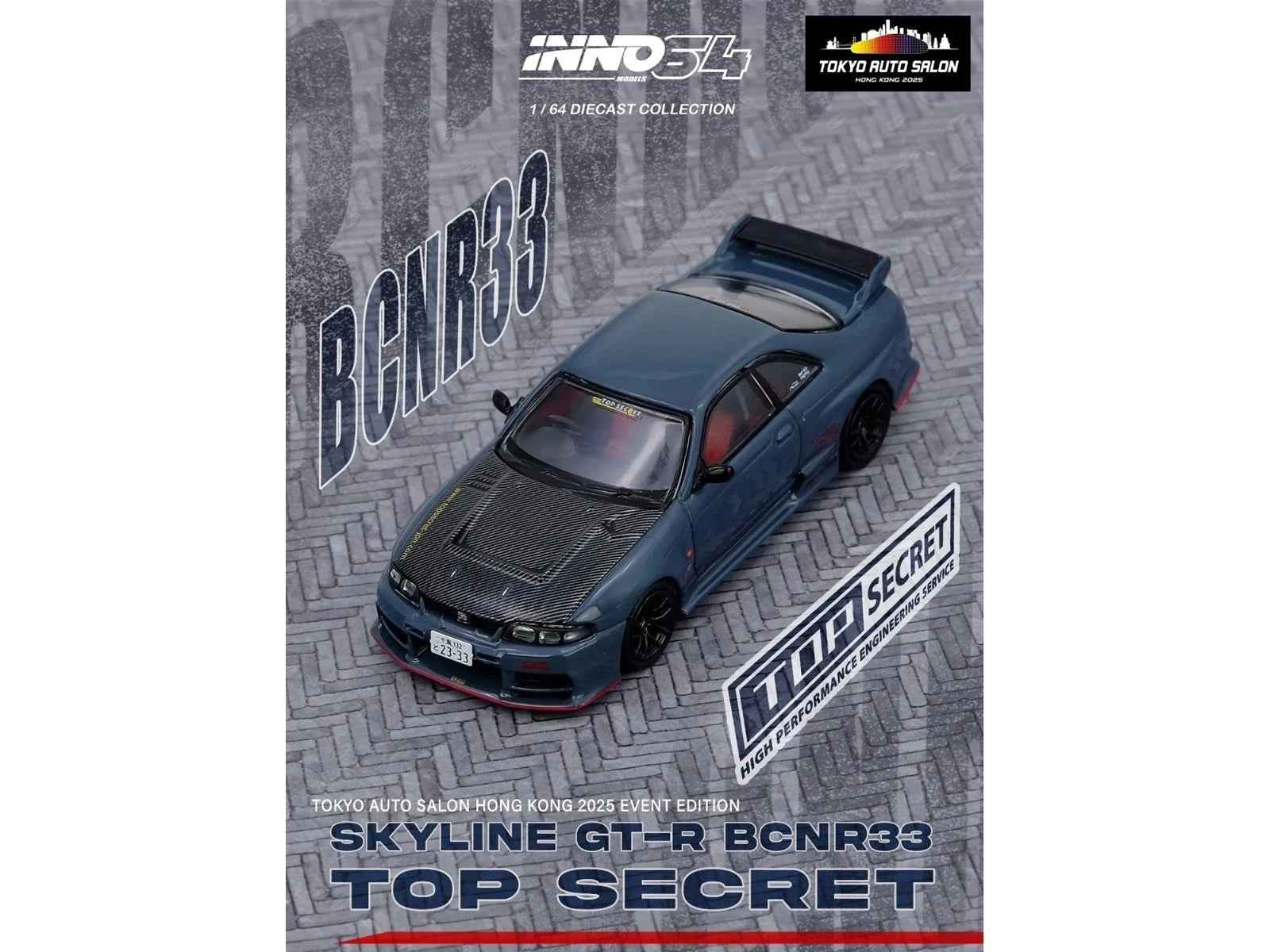 Nissan Top Secret "Tokyo Auto Salon Hong Kong 2025 Event Edition" Set of 2 Pieces 1/64 Diecast Model Car by Inno Models