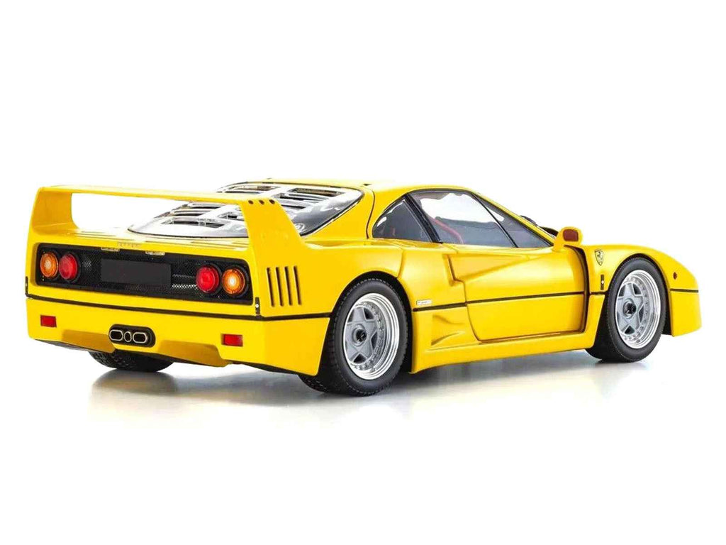 Ferrari F40 Yellow 1/18 Diecast Model Car by Kyosho