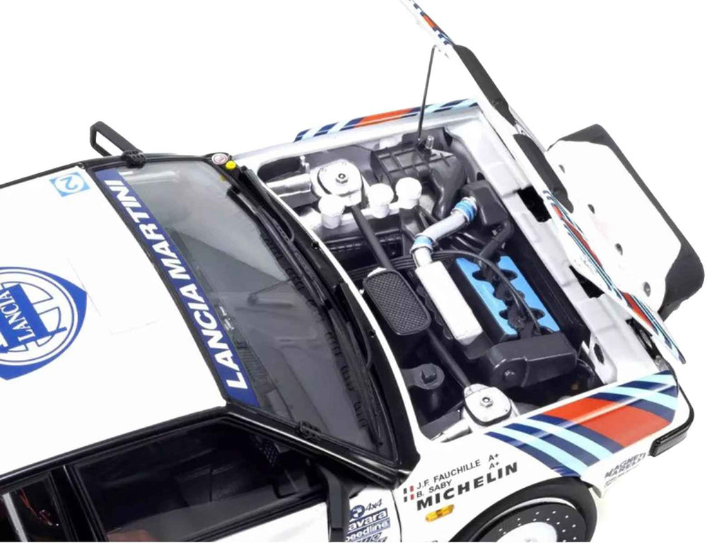 Lancia Delta HF 4WD #3 Bruno Saby - Jean-Francois Fauchille "Martini Racing" Winner "Rally Monte Carlo" (1988) 1/18 Diecast Model Car by Kyosho