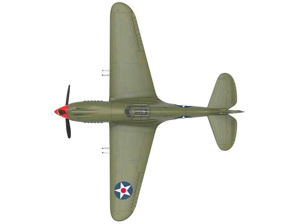 Curtiss P-40B Warhawk Aircraft "Hawaii" (1945) United States Army Air Forces "Planes of World War II" Series 1/72 Diecast Model Airplane by Luppa