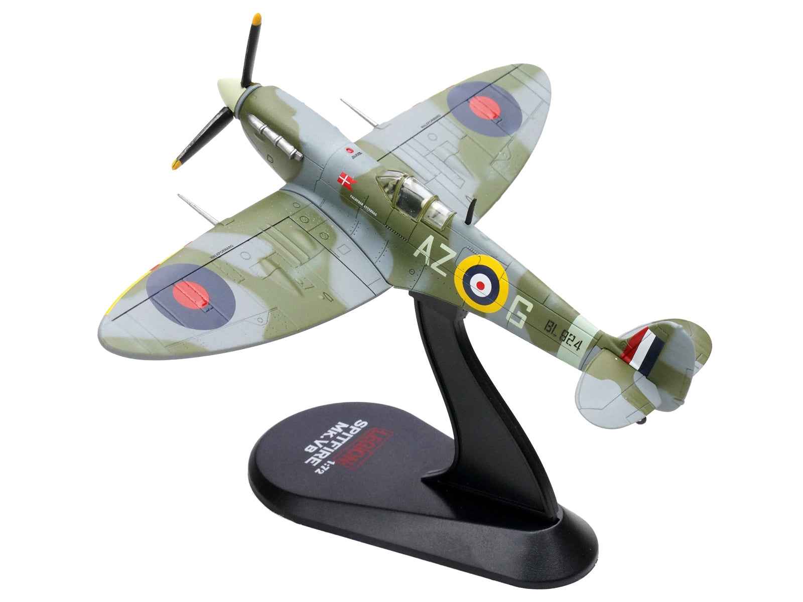 Supermarine Spitfire Mk Vb Fighter Aircraft "BL924 Pilot Officer Aksel Svendsen Danish Presentation Spitfire Valdemar Atterdag No. 234 Madras Presidency Squadron" (1942) Royal Air Force 1/72 Diecast Model by Legion