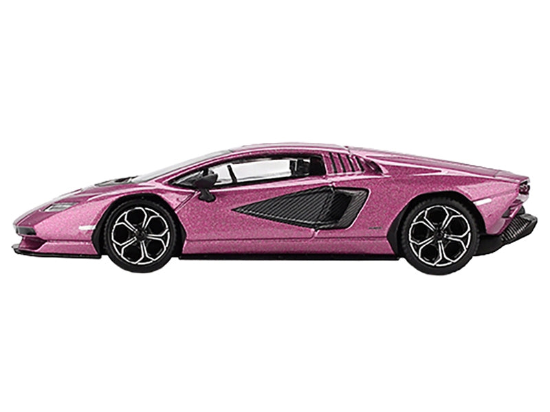 Lamborghini Countach LPI 800-4 Viola 30th Metallic Limited Edition 1/64 Diecast Model Car by Mini GT