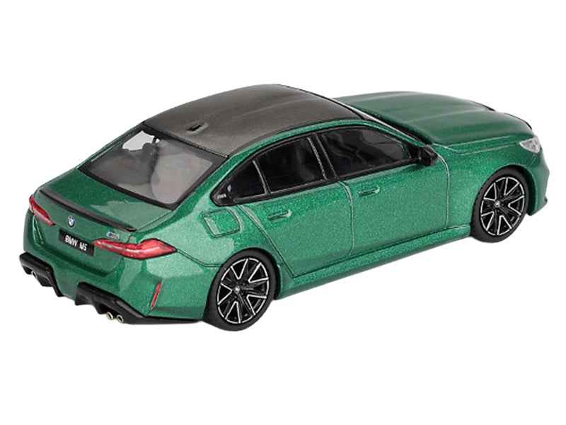 BMW M5 Isle of Man Green Metallic with Carbon Top Limited Edition 1/64 Diecast Model Car by Mini GT