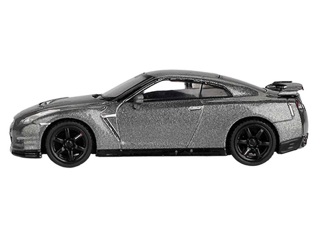 Nissan GT-R Nismo R35 CRS Version RHD (Right Hand Drive) Dark Metal Gray Metallic Limited Edition 1/64 Diecast Model Car by Mini GT