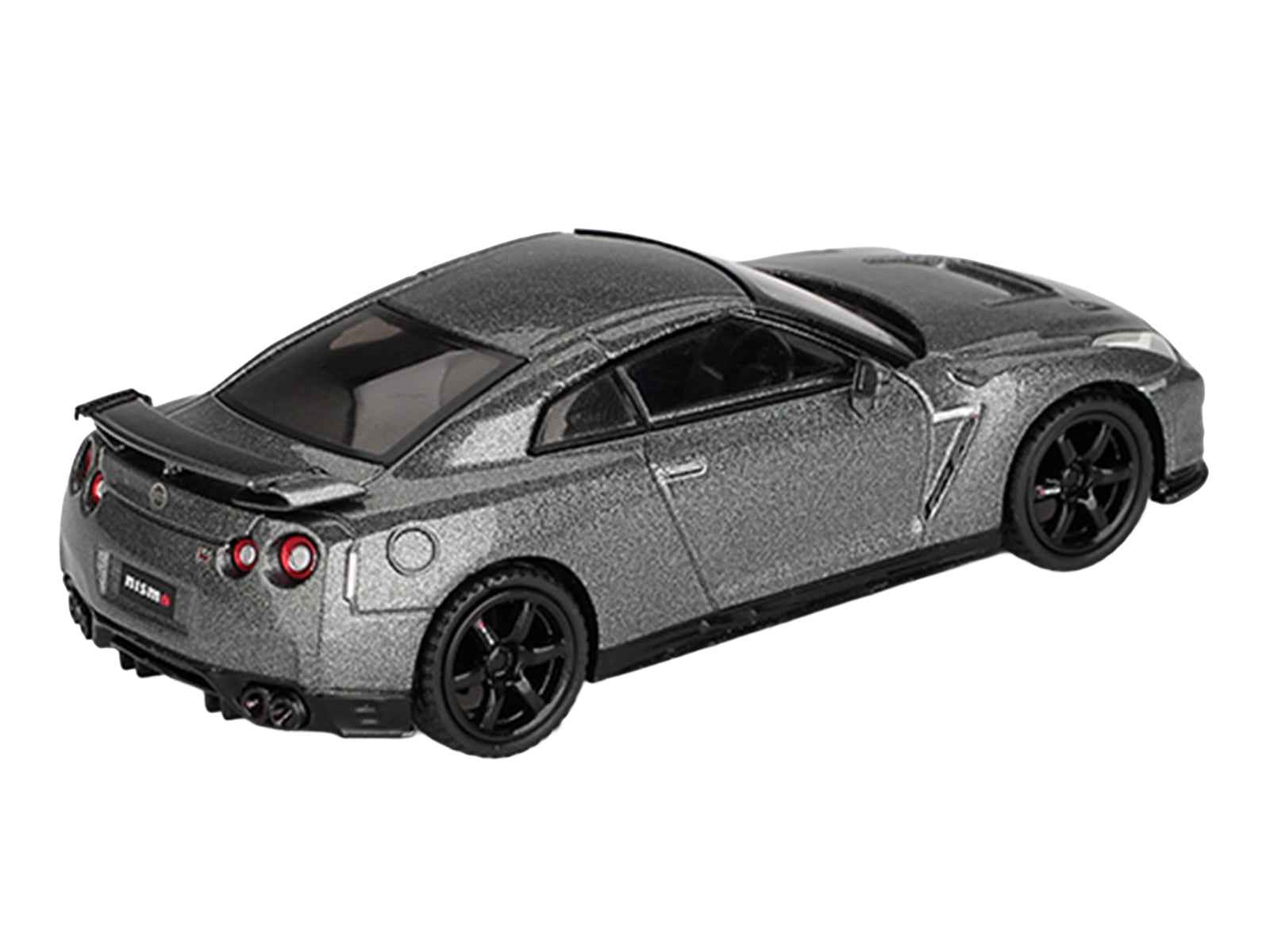 Nissan GT-R Nismo R35 CRS Version RHD (Right Hand Drive) Dark Metal Gray Metallic Limited Edition 1/64 Diecast Model Car by Mini GT