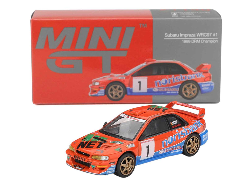 Subaru Impreza WRC97 #1 Armin Kremer - Fred Berssen Champion "Deutsche Rallye Meisterschaft (DRM)" (1999) Limited Edition 1/64 Diecast Model Car by Mini GT