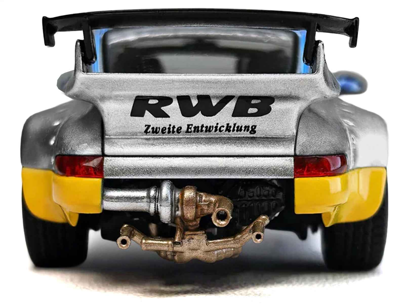 RWB 964 #7 "Ichiban Boshi - Martini Racing" Silver Metallic with Stripes 1/64 Diecast Model Car by Model Model