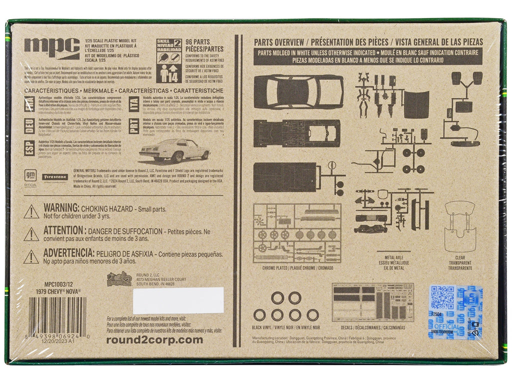 Skill 2 Model Kit 1979 Chevrolet Nova 2-in-1 Kit 1/25 Scale Model by MPC