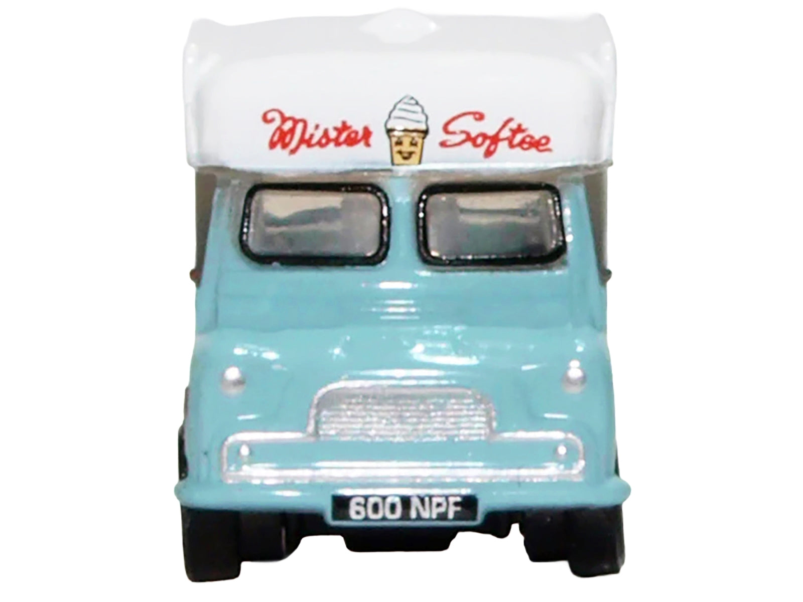 Bedford CA Ice Cream Van "Mister Softee" Light Blue with White Top 1/148 (N) Scale Diecast Model Car by Oxford Diecast