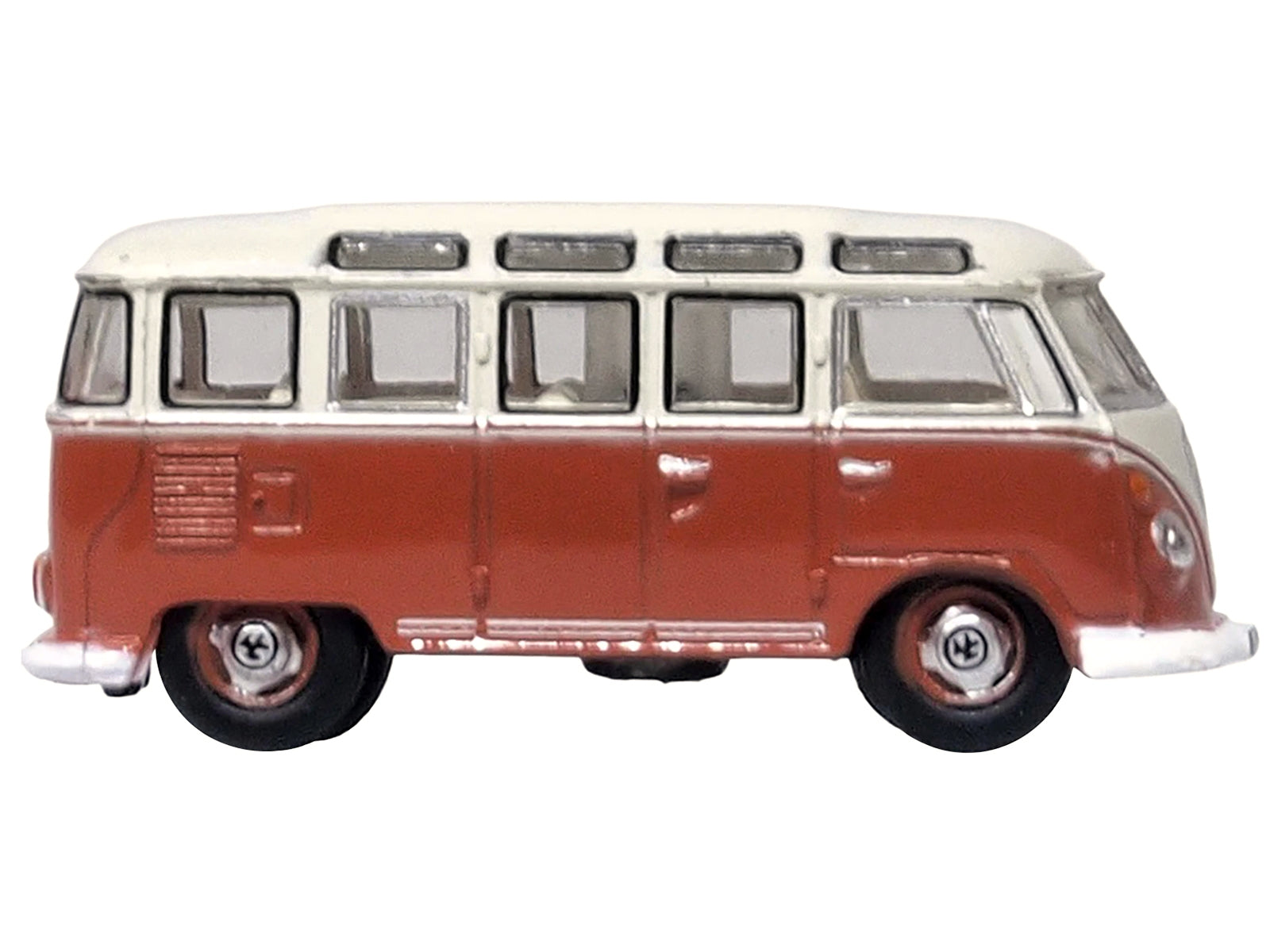 Volkswagen T1 Samba Bus Sealing Wax Red and Gray 1/148 (N) Scale Diecast Model Car by Oxford Diecast