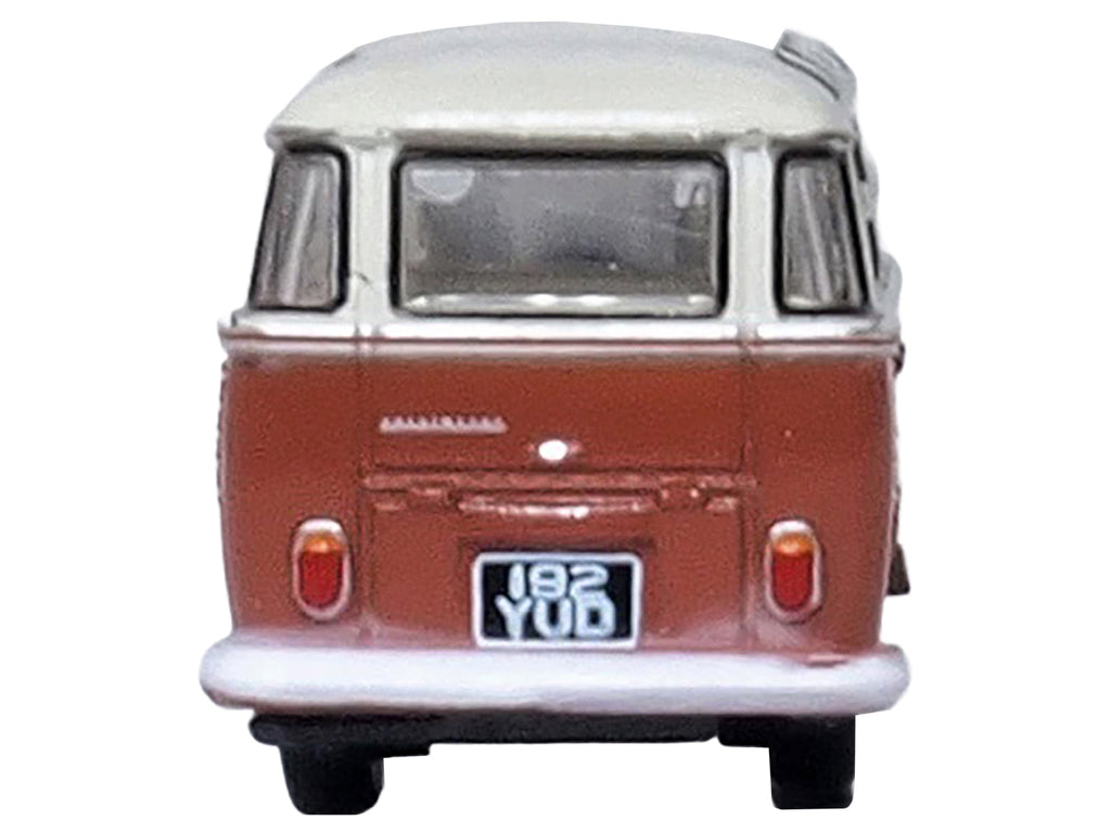 Volkswagen T1 Samba Bus Sealing Wax Red and Gray 1/148 (N) Scale Diecast Model Car by Oxford Diecast