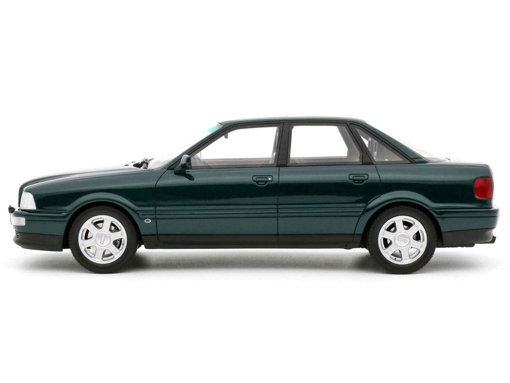 1993 Audi S2 Sedan Emerald Green Metallic Limited Edition to 2000 pieces Worldwide 1/18 Model Car by Otto Mobile