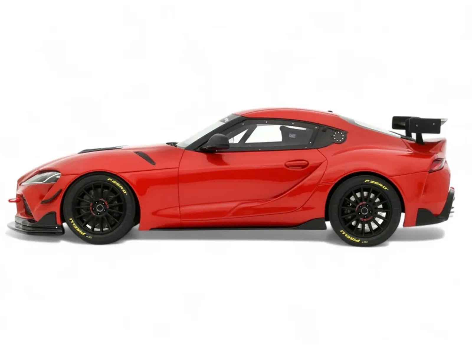 2023 Toyota Supra GT4 100 Edition Plasma Orange Metallic Limited Edition to 999 pieces Worldwide 1/18 Model Car by Otto Mobile