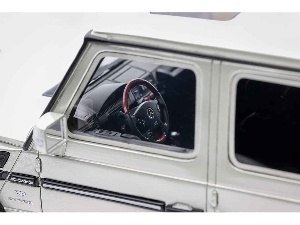 2003 Mercedes-Benz G-Class 55 AMG Iridium Silver Metallic Limited Edition to 999 pieces Worldwide 1/18 Model Car by Otto Mobile