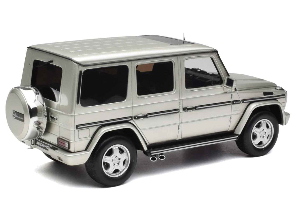 2003 Mercedes-Benz G-Class 55 AMG Iridium Silver Metallic Limited Edition to 999 pieces Worldwide 1/18 Model Car by Otto Mobile