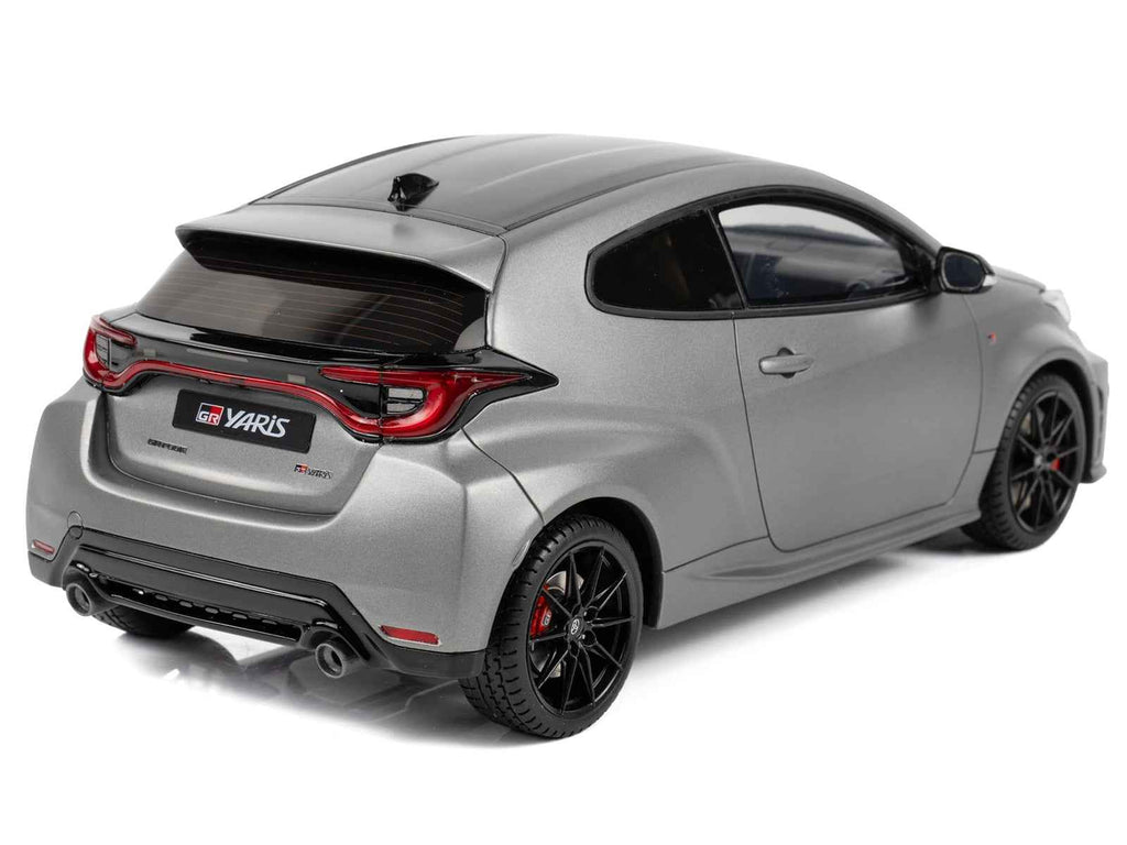 2024 Toyota GR Yaris Precious Metal Gray Metallic Limited Edition to 999 pieces Worldwide 1/18 Model Car by Otto Mobile