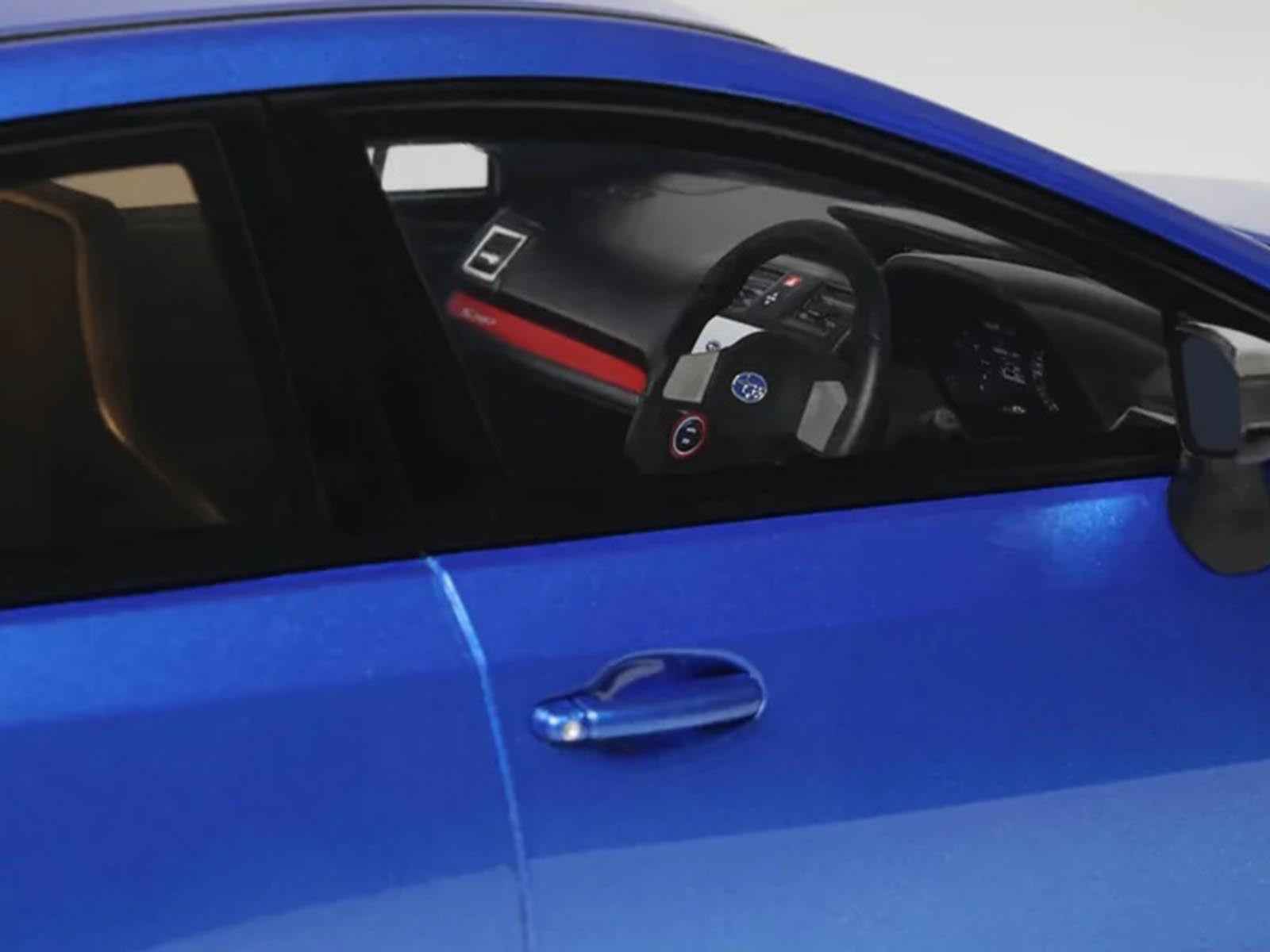 2015 Subaru WRX Sti S207 RHD (Right Hand Drive) Blue Pearl Metallic Limited Edition to 2000 pieces Worldwide 1/18 Model Car by Otto Mobile