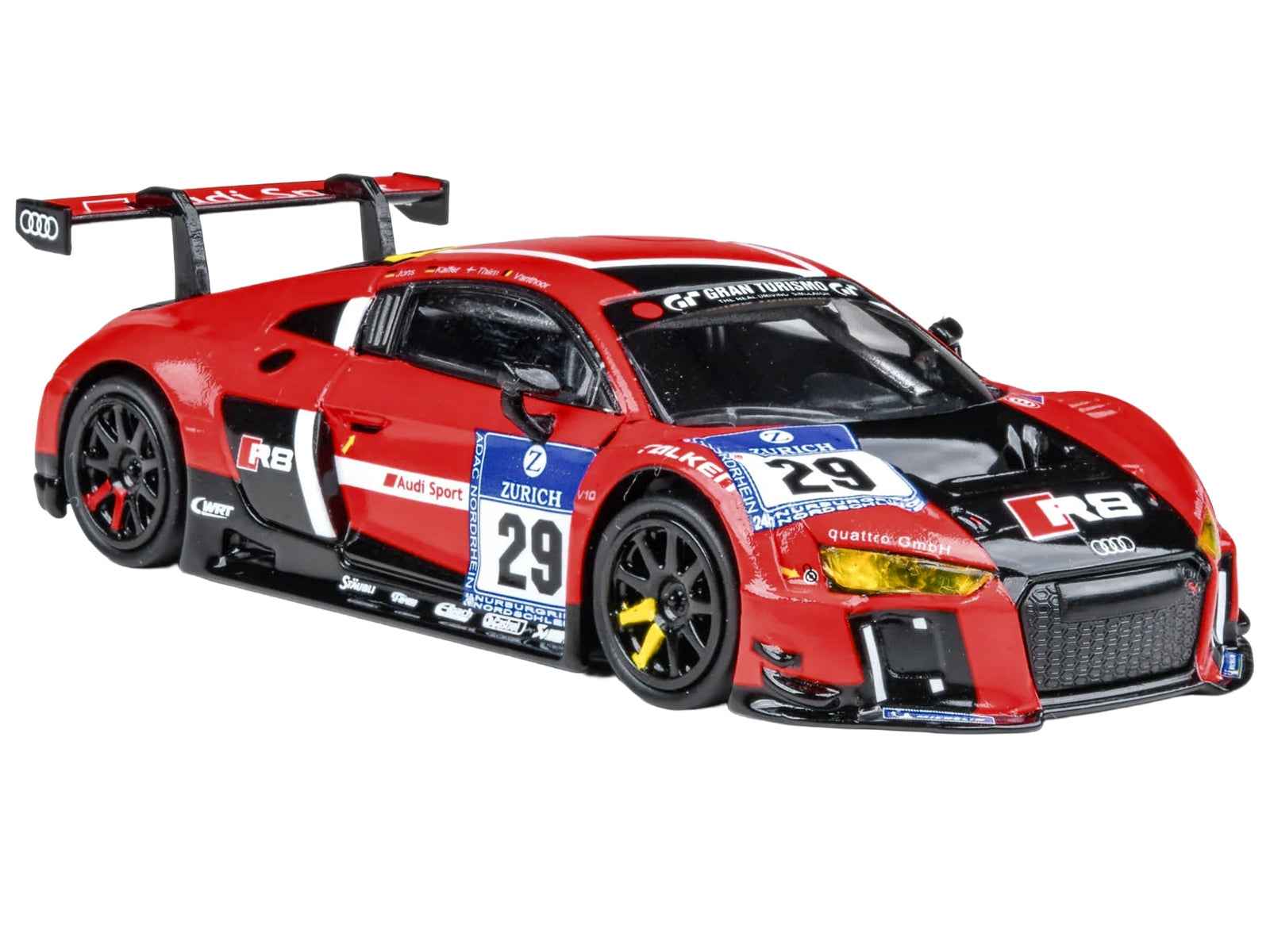 Audi R8 LMS #29 Nicki Thiim - Christer Jons - Pierre Kaffer "Audi Sport Team WRT" "24 Hours of Nurburgring" (2015) 1/64 Diecast Model Car by Paragon Models