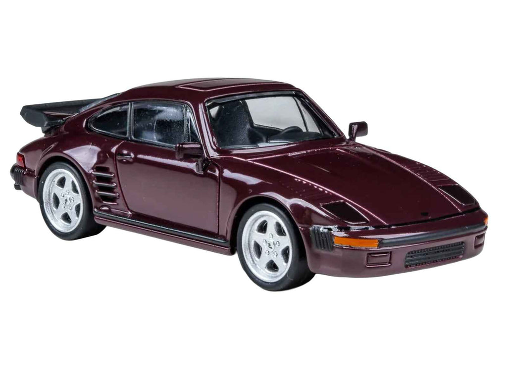 1986 RUF BTR Slantnose Ruby Red Metallic 1/64 Diecast Model Car by Paragon Models