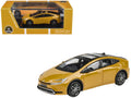 2023 Toyota Prius Maximum Yellow with Black Top and Sun Roof 1/64 Diecast Model Car by Paragon Models