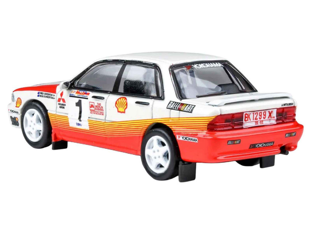 Mitsubishi Galant VR-4 RHD (Right Hand Drive) #1 Ross Dunkerton - Fred Gocentas Winner "APRC Rally Malaysia" (1991) 1/64 Diecast Model Car by Paragon Models