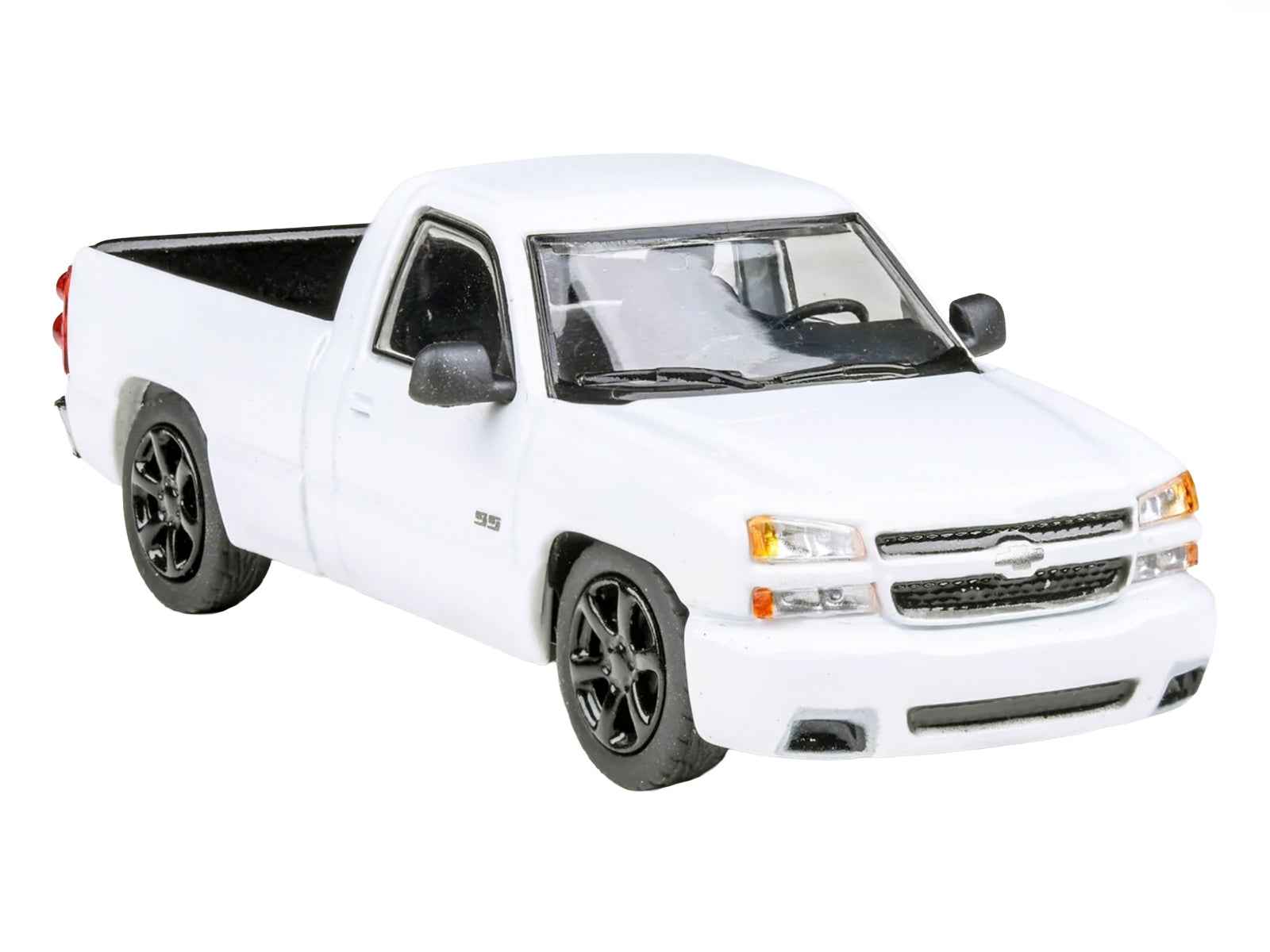 2006 Chevrolet Silverado 'Cateye' Pickup Truck Summit White 1/64 Diecast Model Car by Paragon Models