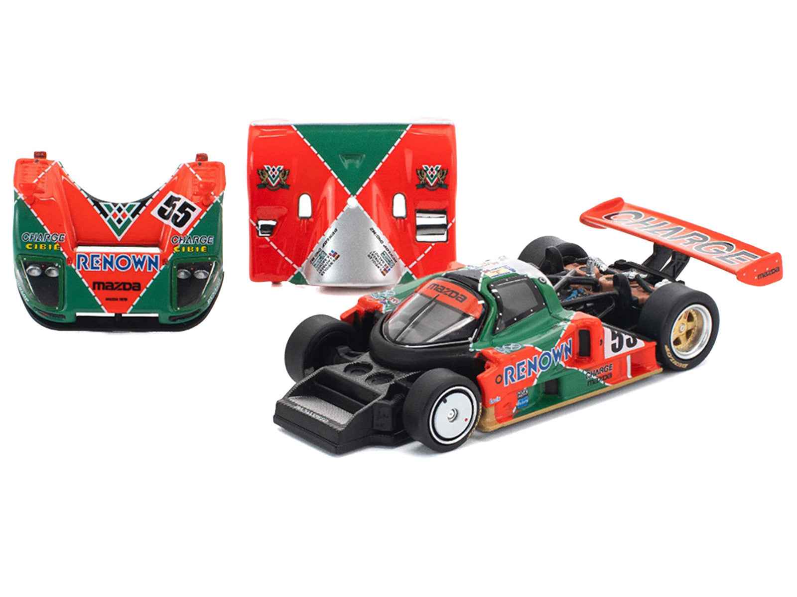 Mazda 787B #55 Johnny Herbert - Volker Weidler - Bertrand Gachot "Mazdaspeed" Winner "24 Hours of Le Mans" (1991) 1/64 Diecast Model Car by Pop Race