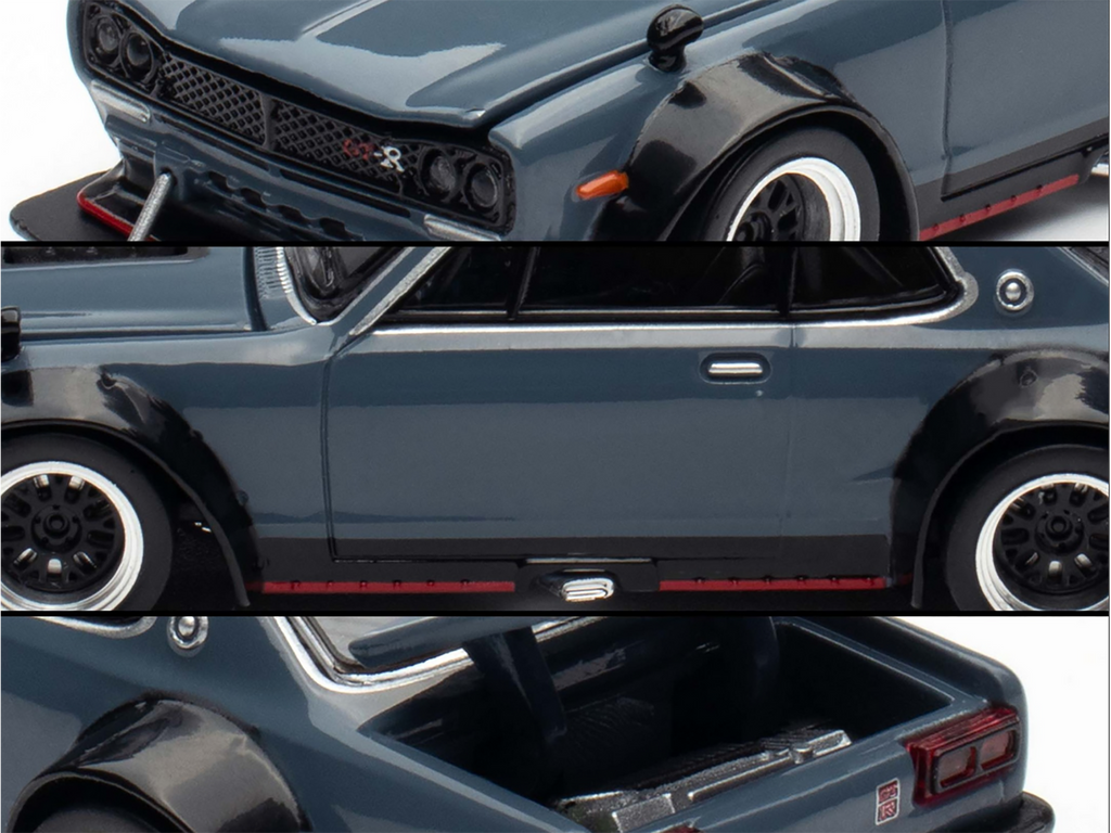 Skyline GT-R V8 Drift "Hakosuka" RHD (Right Hand Drive) Gray "Tokyo Auto Salon Hong Kong 2025" Special Edition 1/64 Diecast Model Car by Pop Race