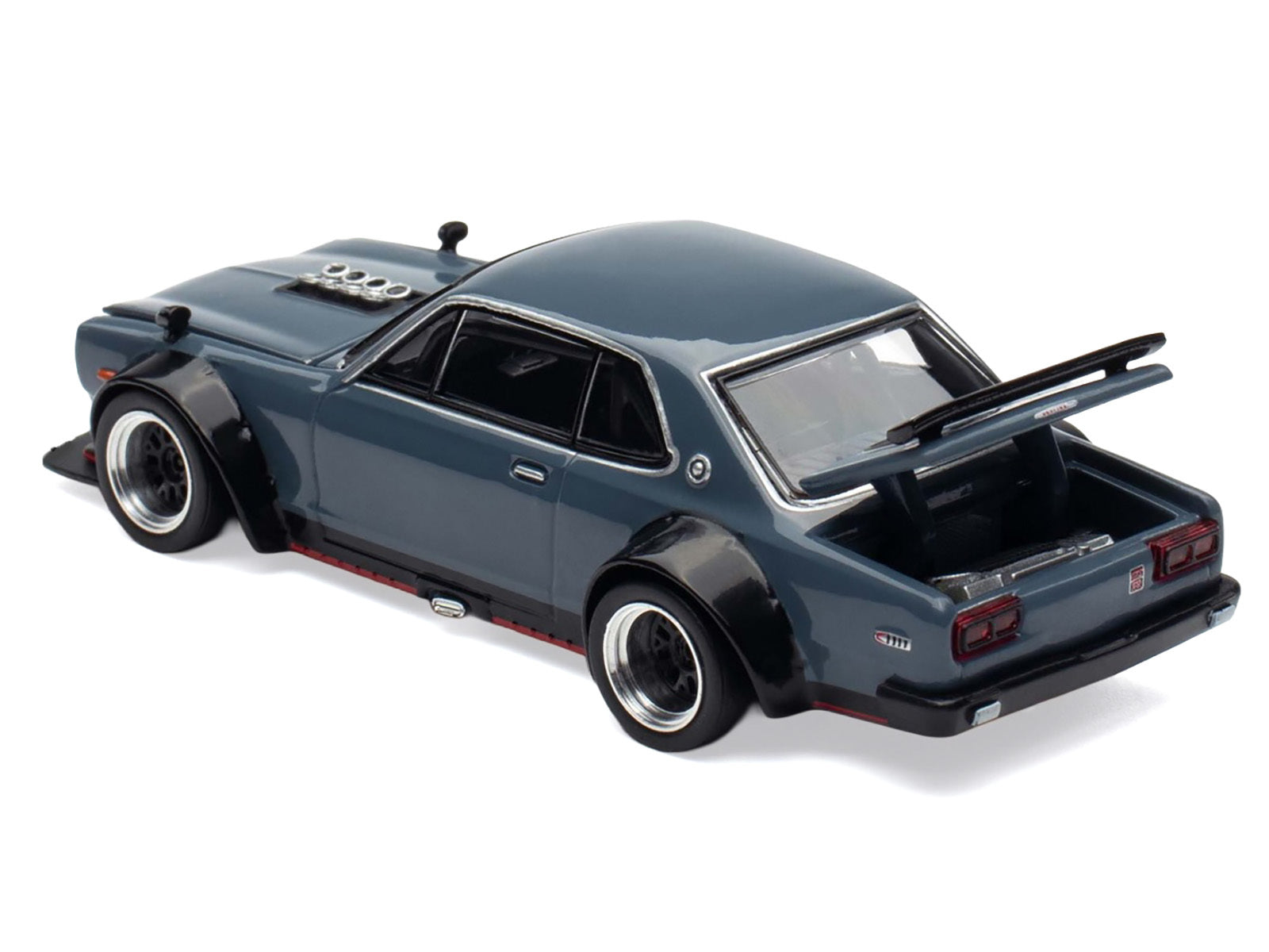 Skyline GT-R V8 Drift "Hakosuka" RHD (Right Hand Drive) Gray "Tokyo Auto Salon Hong Kong 2025" Special Edition 1/64 Diecast Model Car by Pop Race