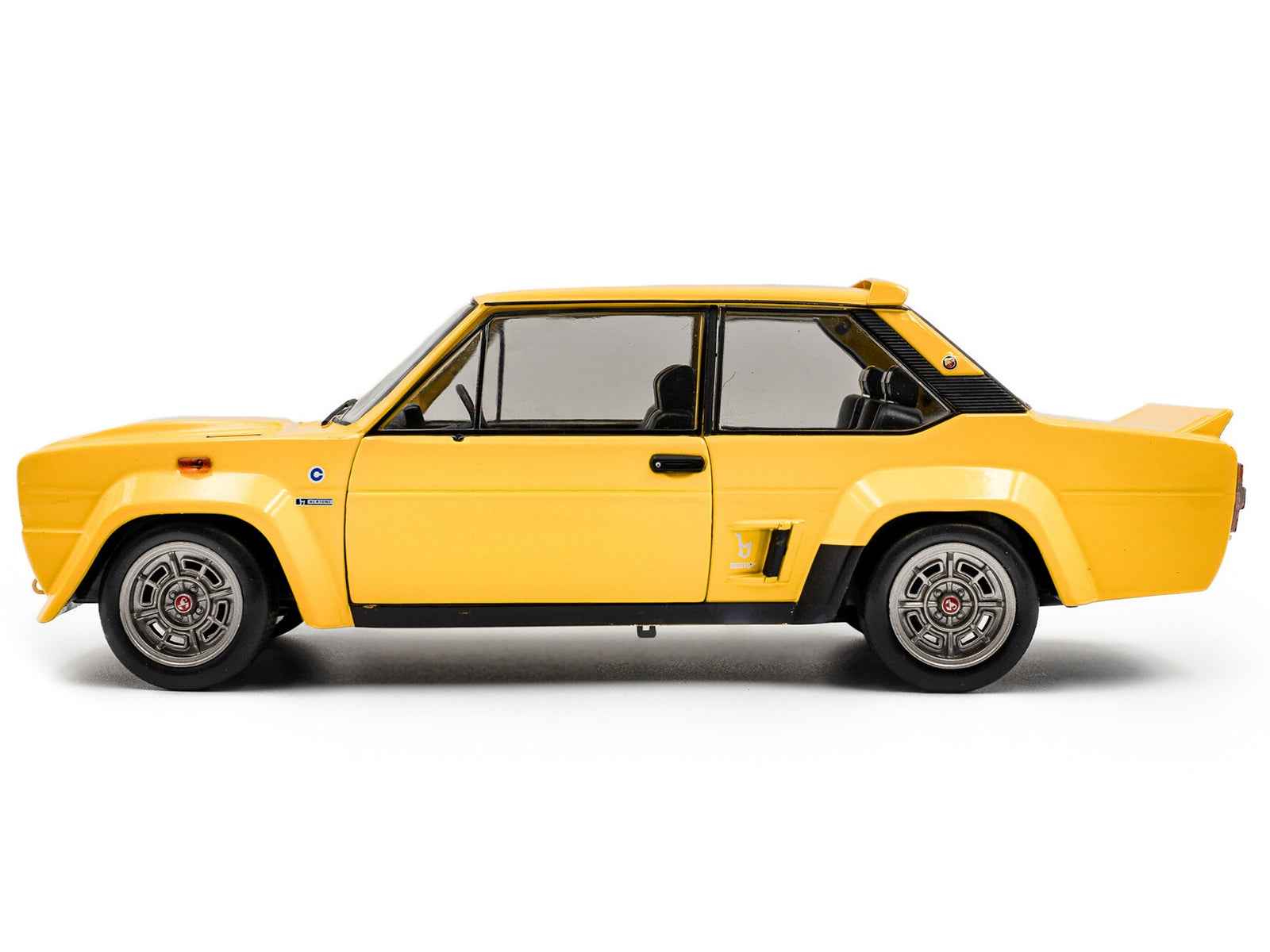 1980 Fiat 131 Abarth Yellow 1/18 Diecast Model Car by Solido