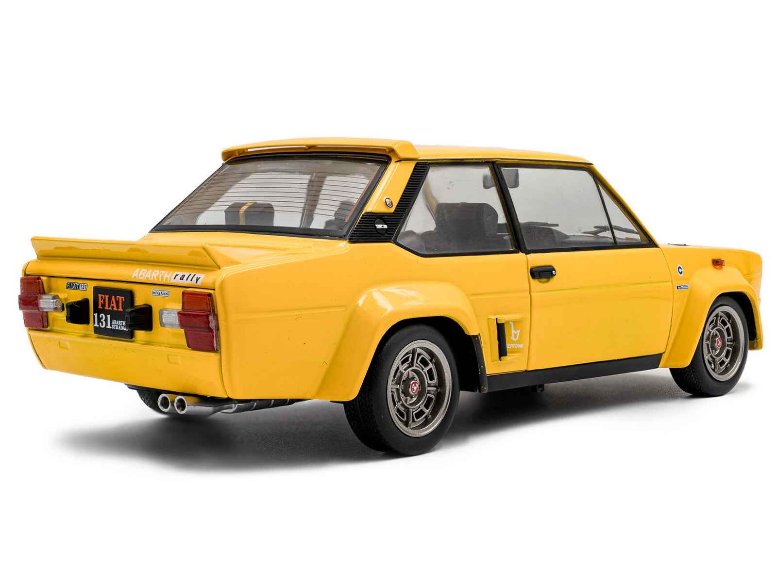 1980 Fiat 131 Abarth Yellow 1/18 Diecast Model Car by Solido