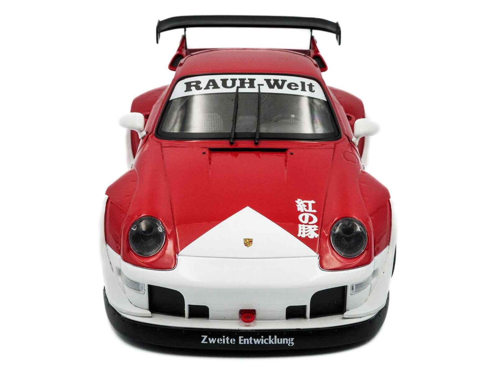 2020 RWB Bodykit "Porco Rosso" Red and White 1/18 Diecast Model Car by Solido
