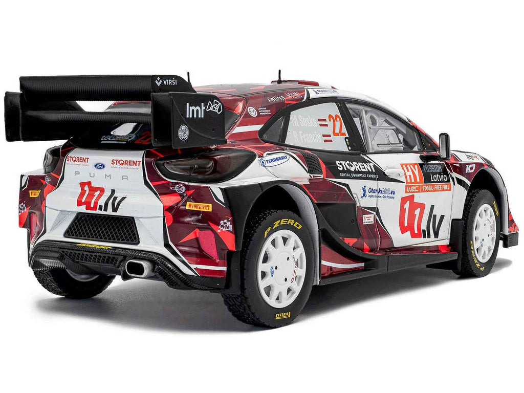 Ford Puma Rally1 #22 Martins Sesks - Renars Francis "Rally Latvia" (2024) "Competition" Series 1/18 Diecast Model Car by Solido
