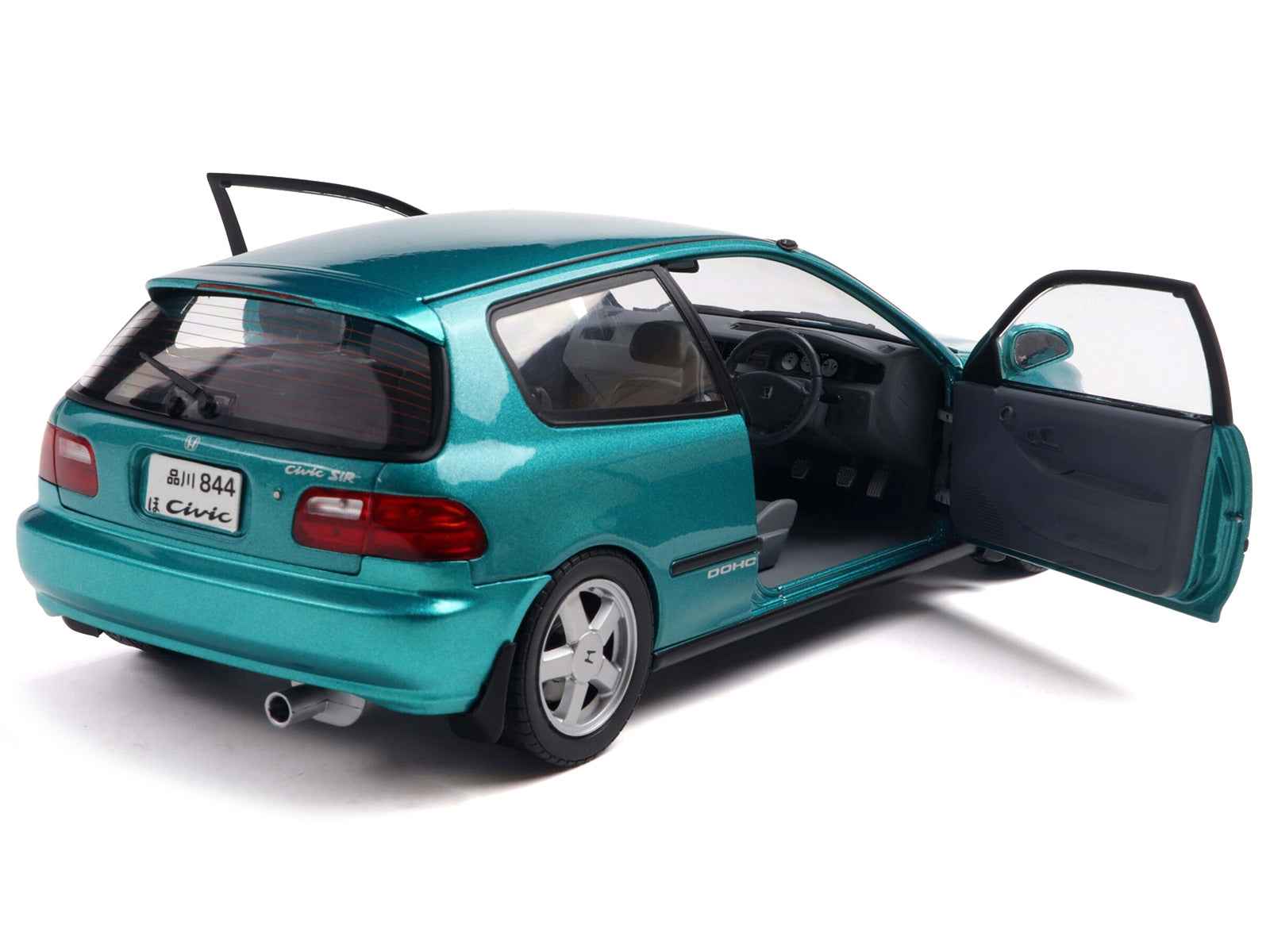 1991 Honda Civic (EG6) RHD (Right Hand Drive) Aztec Green Metallic 1/18 Diecast Model Car by Solido