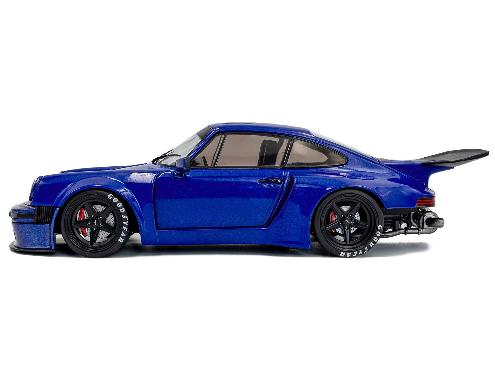 2024 Porsche 911 KS-R by Khyzyl Saleem Dark Blue Metallic 1/18 Diecast Model Car by Solido