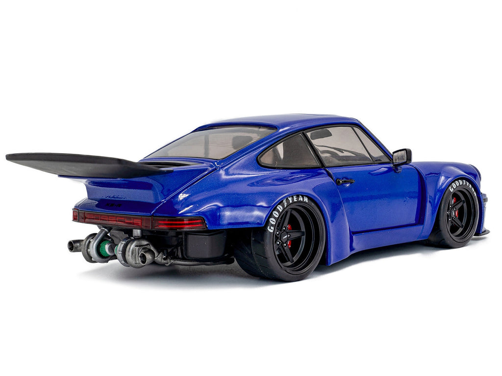 2024 Porsche 911 KS-R by Khyzyl Saleem Dark Blue Metallic 1/18 Diecast Model Car by Solido