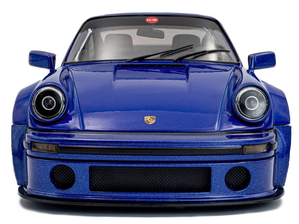 2024 Porsche 911 KS-R by Khyzyl Saleem Dark Blue Metallic 1/18 Diecast Model Car by Solido