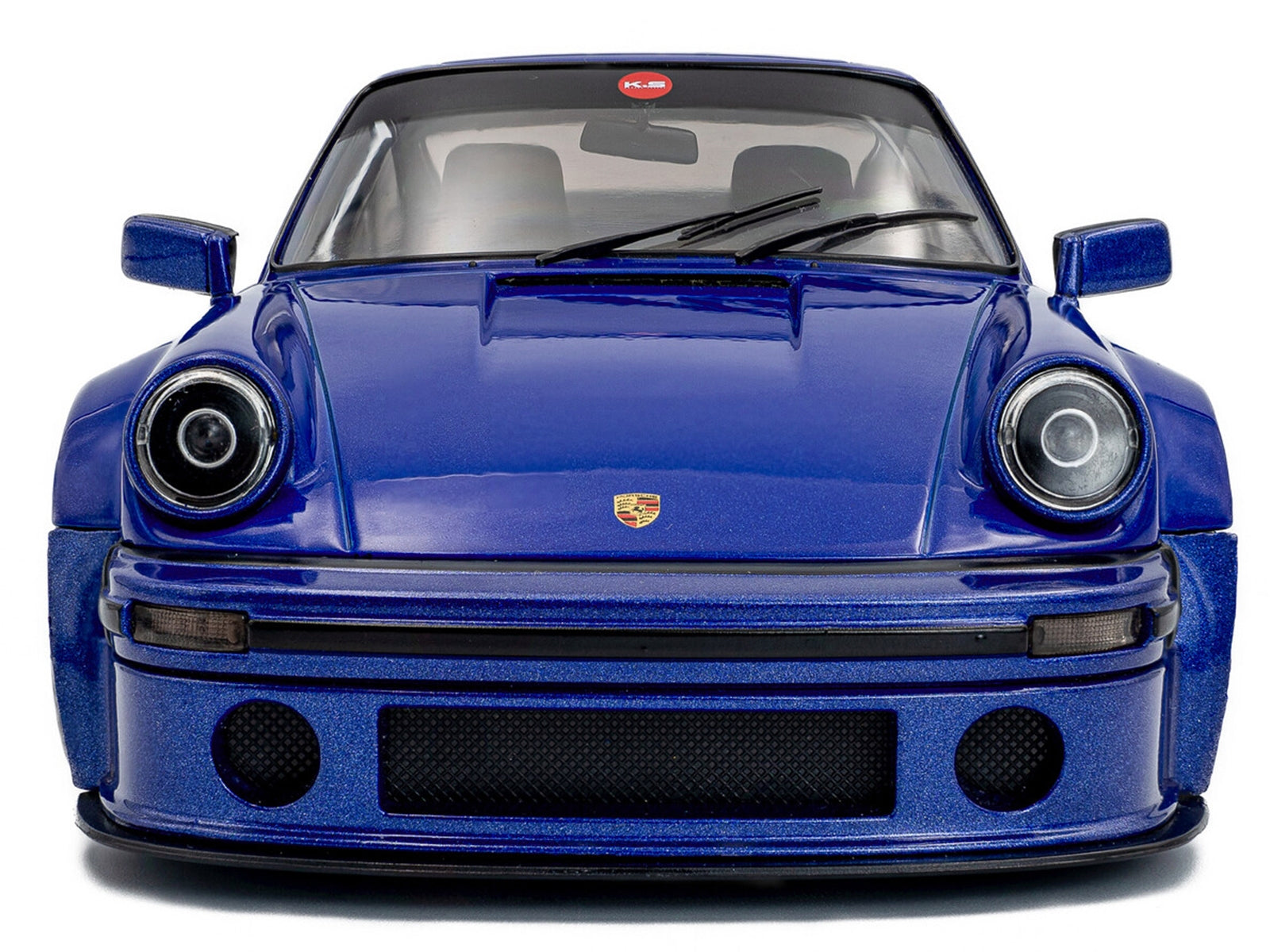 2024 Porsche 911 KS-R by Khyzyl Saleem Dark Blue Metallic 1/18 Diecast Model Car by Solido