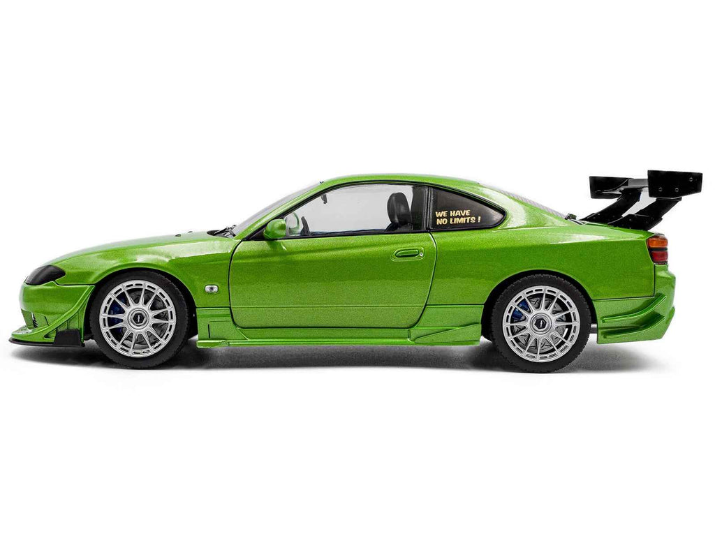 1999 Nissan Silvia S15 Spec-R Aero RHD (Right Hand Drive) "Never Satisfied" Green Metallic 1/18 Diecast Model Car by Solido
