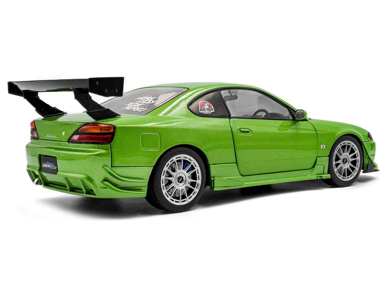 1999 Nissan Silvia S15 Spec-R Aero RHD (Right Hand Drive) "Never Satisfied" Green Metallic 1/18 Diecast Model Car by Solido