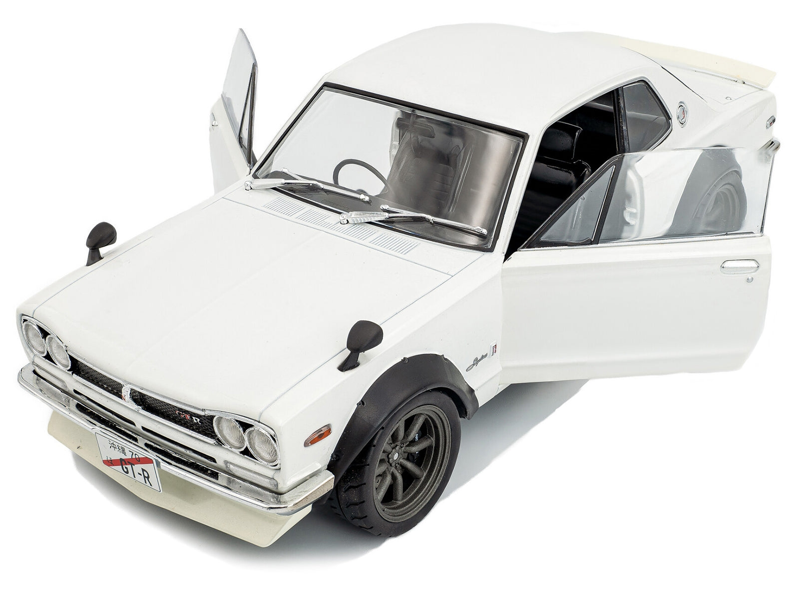 1970 Nissan Skyline (C10) Hakosuka RHD (Right Hand Drive) White 1/18 Diecast Model Car by Solido