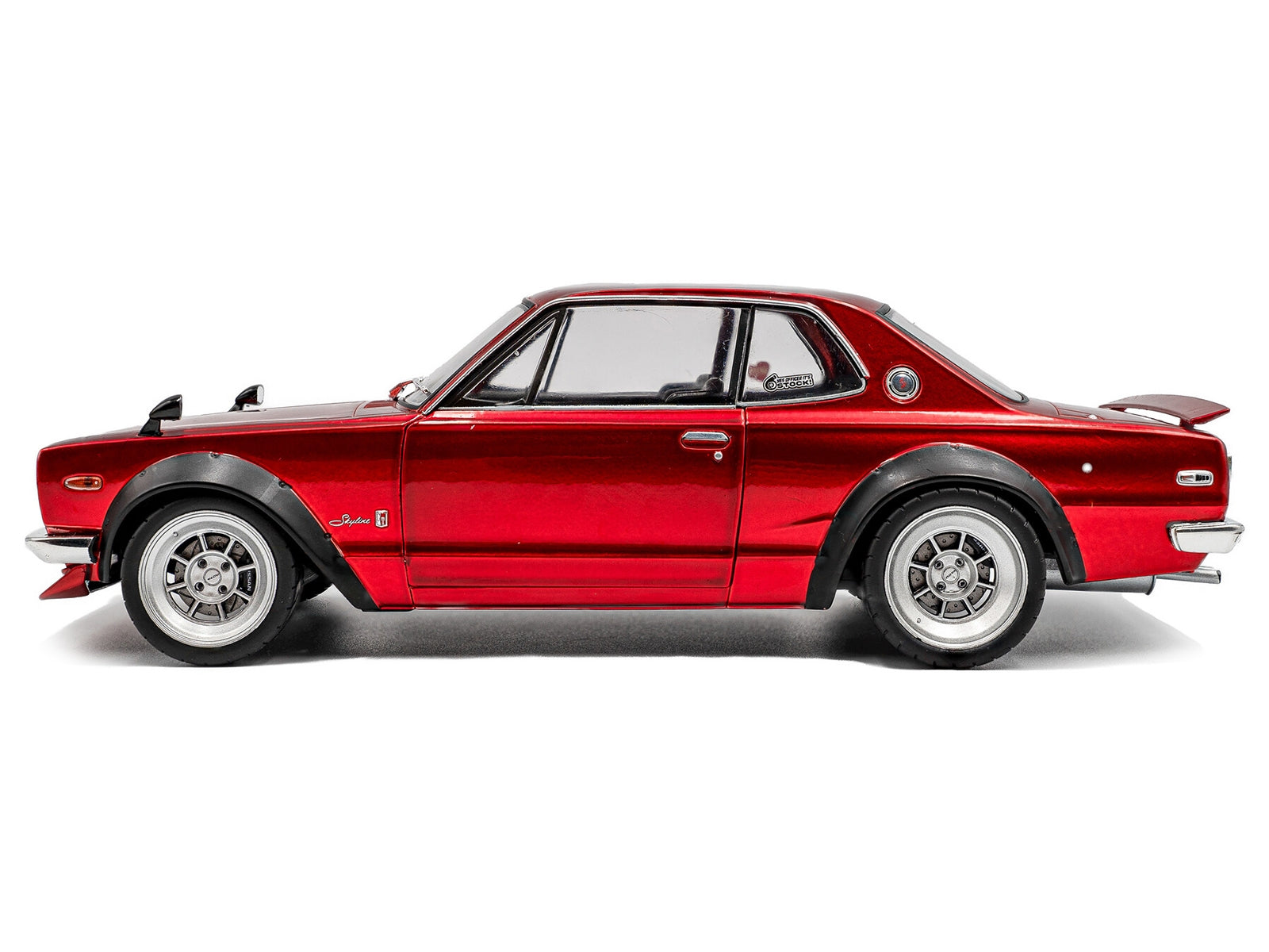 1970 Nissan Skyline (C10) Hakosuka RHD (Right Hand Drive) Red Metallic 1/18 Diecast Model Car by Solido