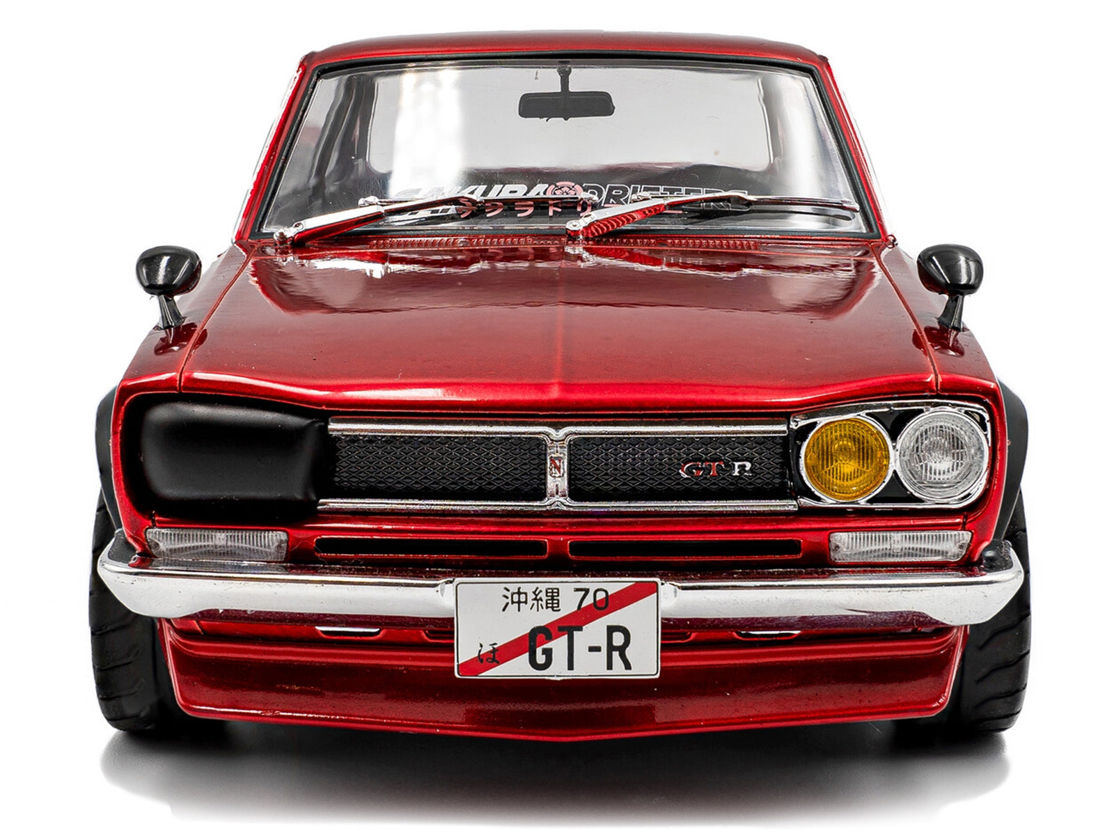1970 Nissan Skyline (C10) Hakosuka RHD (Right Hand Drive) Red Metallic 1/18 Diecast Model Car by Solido